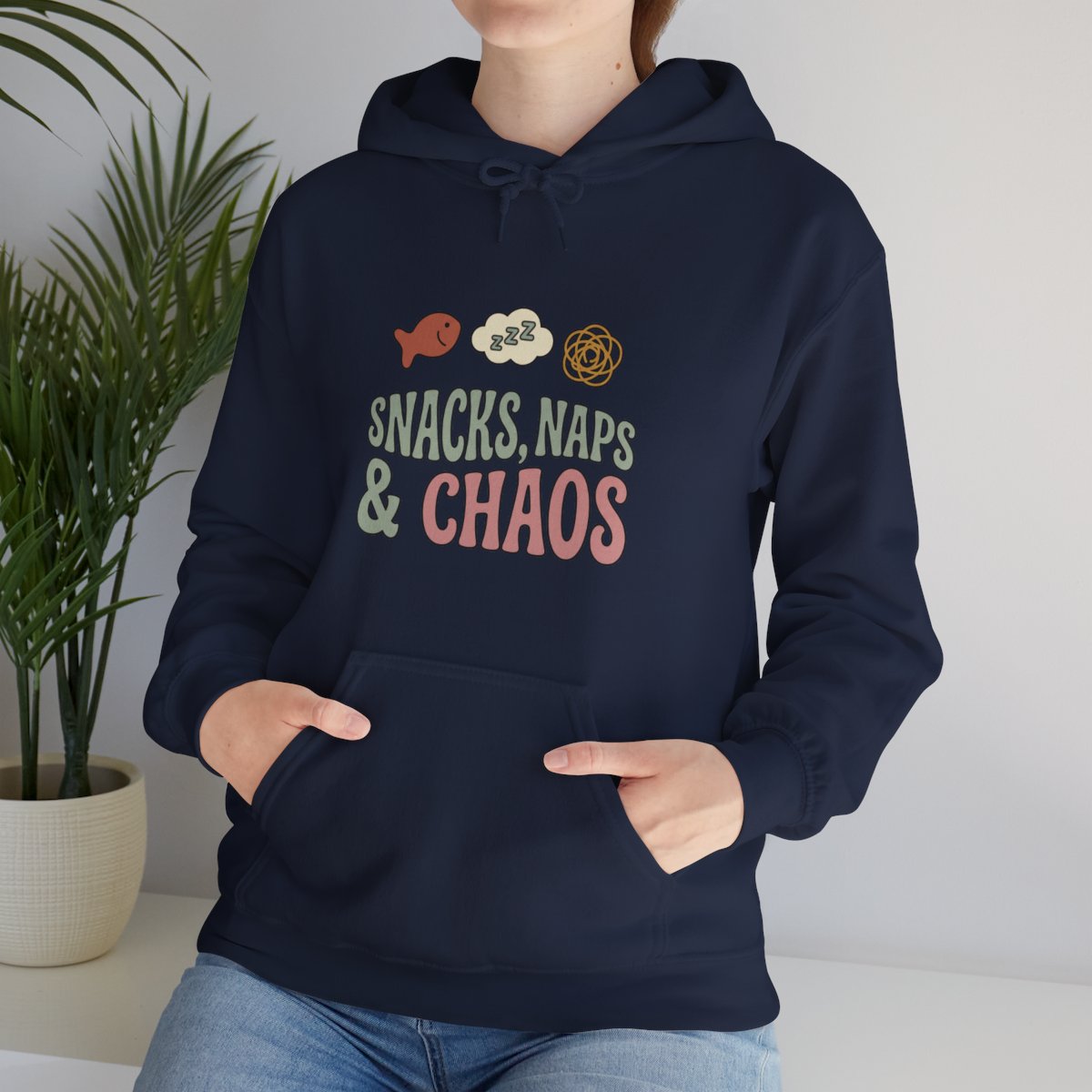Snacks Naps and Chaos Hoodie | Funny Mom Gift