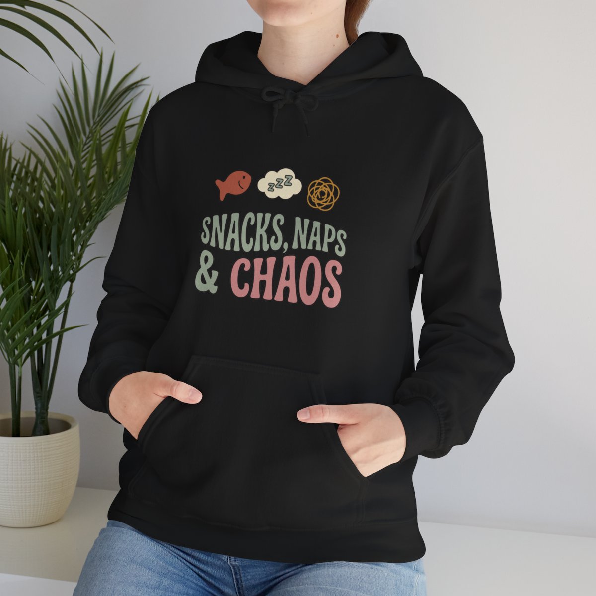 Snacks Naps and Chaos Hoodie | Funny Mom Gift