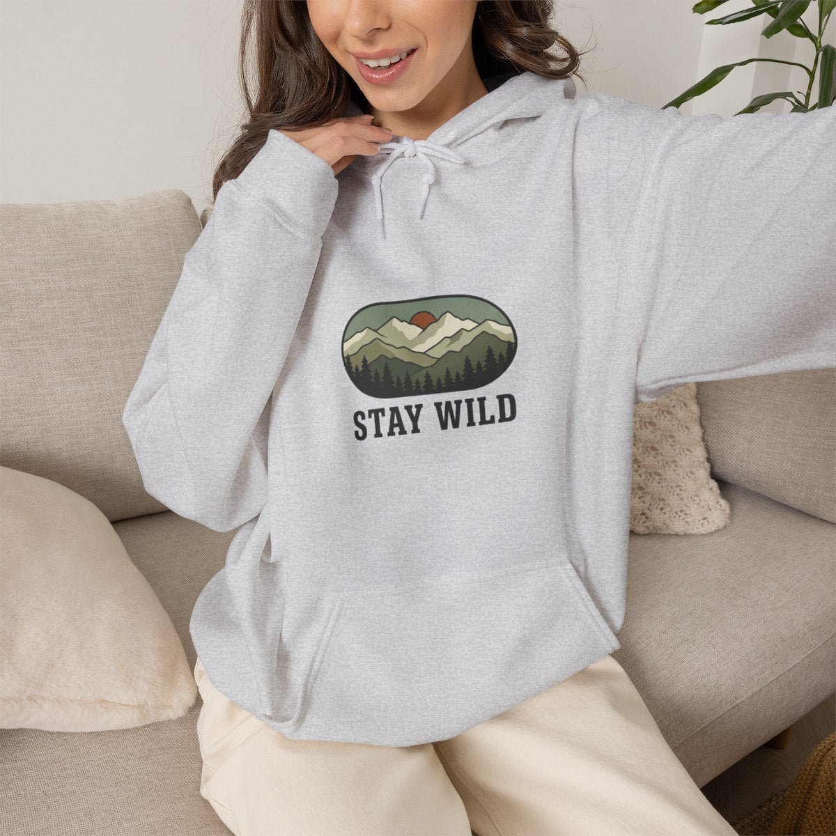 Stay Wild Hoodie | Mountain Forest Outdoors