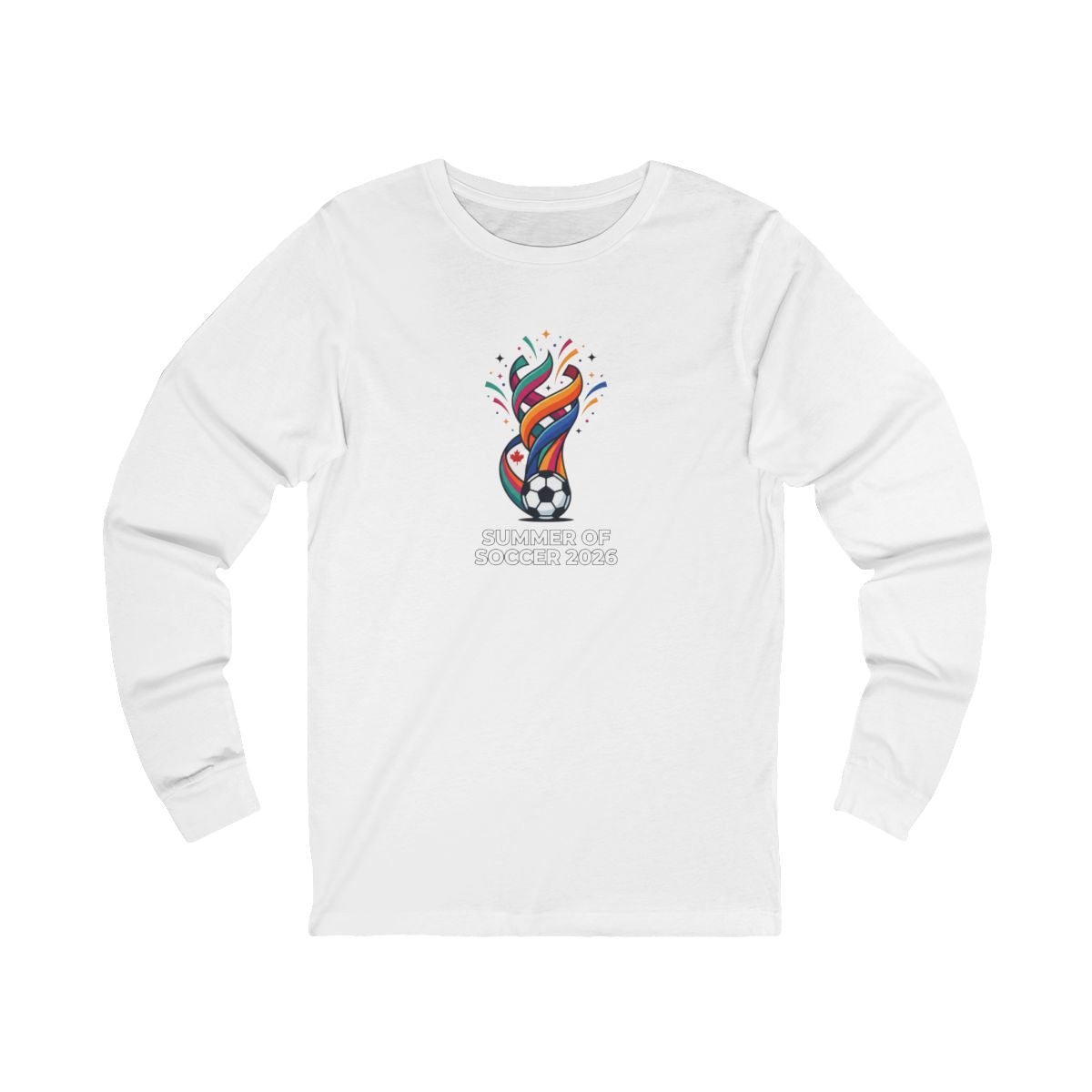 Summer of Soccer 2026 Long Sleeve Tee | Canadian Soccer Celebration