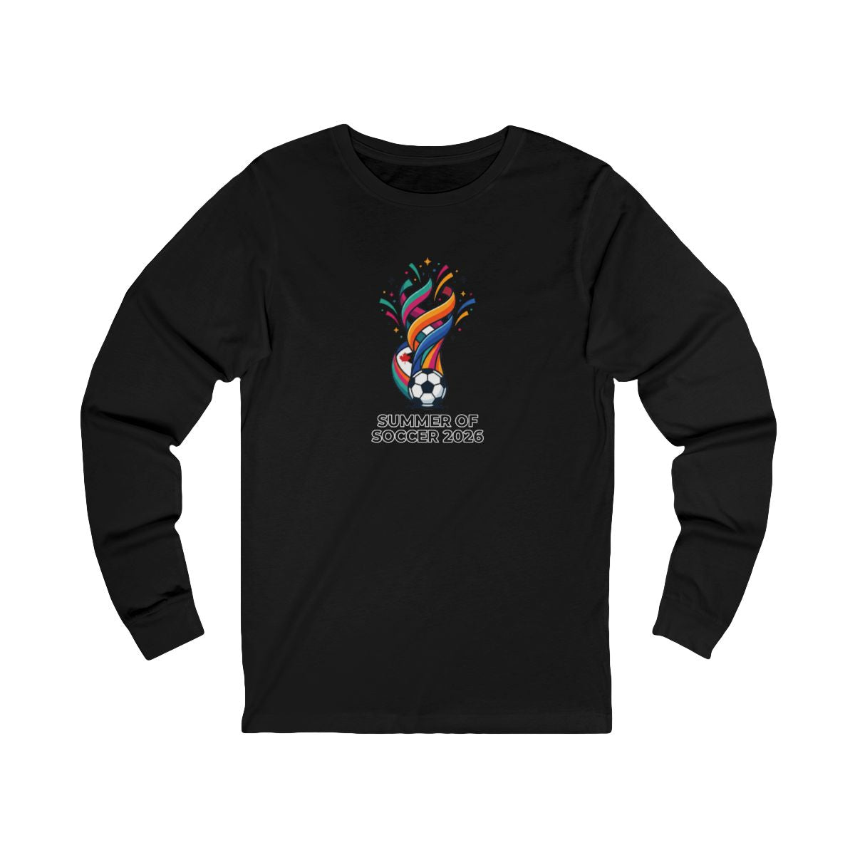 Summer of Soccer 2026 Long Sleeve Tee | Canadian Soccer Celebration