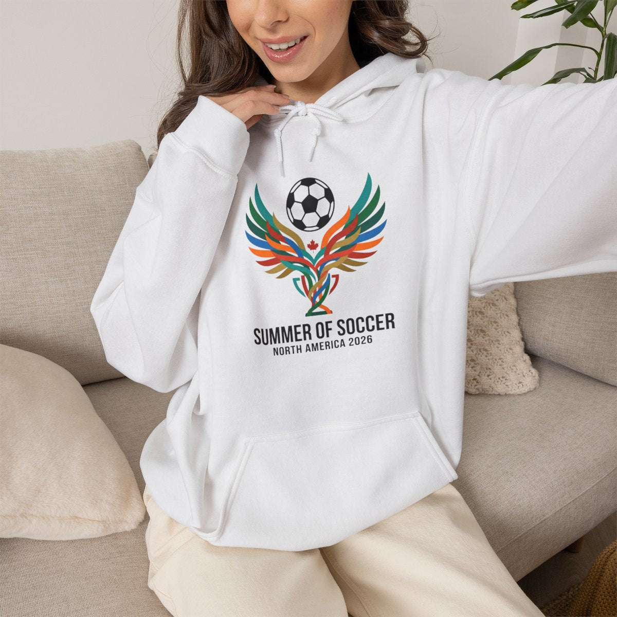 Summer of Soccer 2026 Wings Hoodie | Canadian Soccer Celebration
