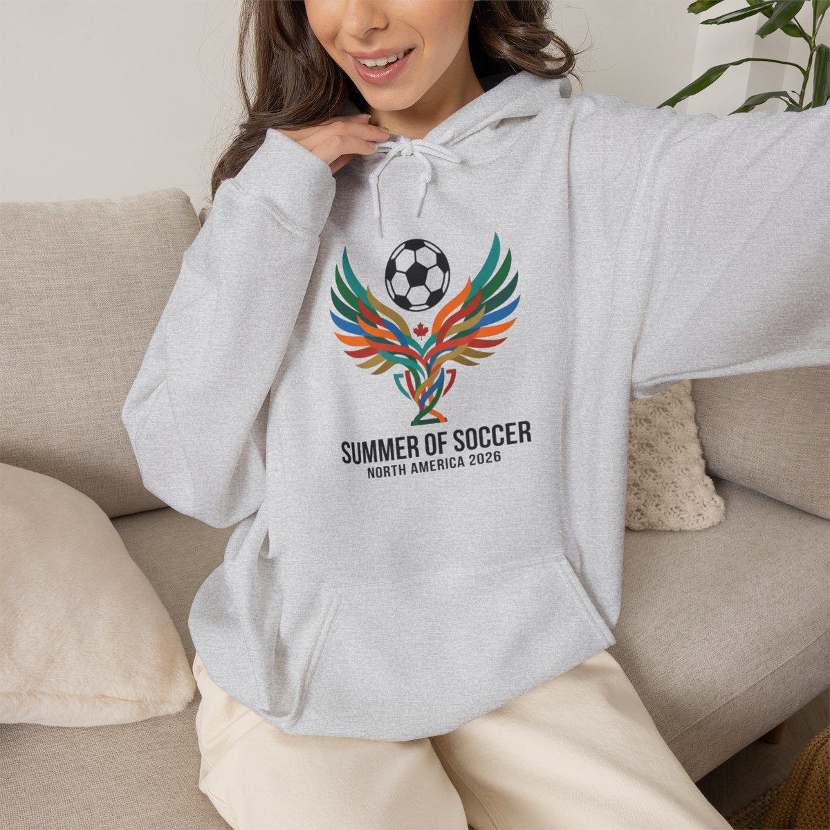 Summer of Soccer 2026 Wings Hoodie | Canadian Soccer Celebration