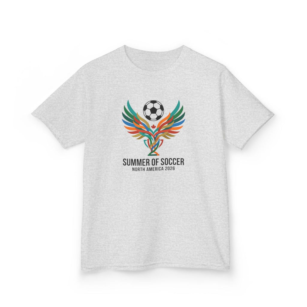Summer of Soccer 2026 Wings Kids Tee | Canadian Soccer Celebration