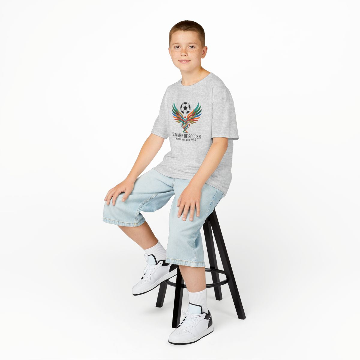 Summer of Soccer 2026 Wings Kids Tee | Canadian Soccer Celebration
