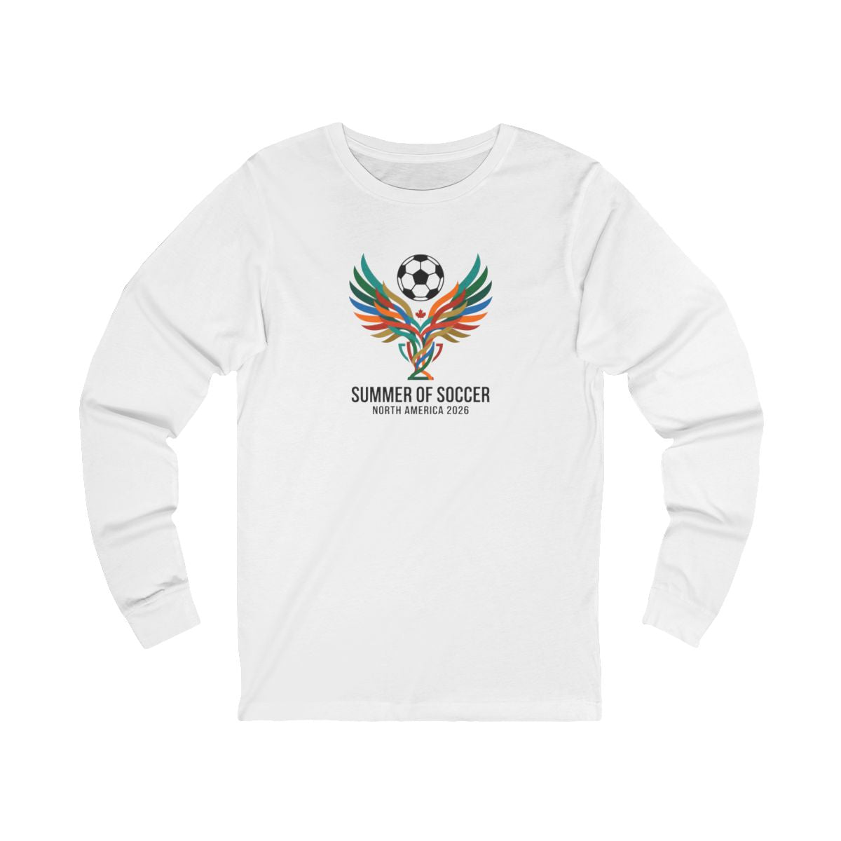 Summer of Soccer 2026 Wings Long Sleeve Tee | Canadian Soccer Celebration