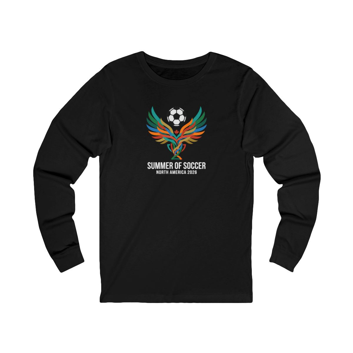 Summer of Soccer 2026 Wings Long Sleeve Tee | Canadian Soccer Celebration