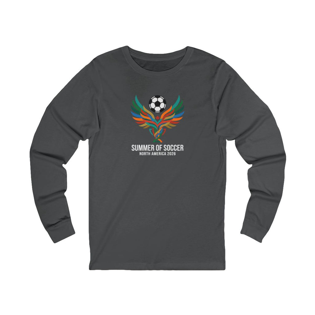 Summer of Soccer 2026 Wings Long Sleeve Tee | Canadian Soccer Celebration
