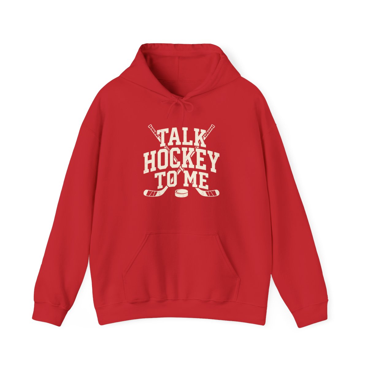 Talk Hockey to Me Hoodie | Funny Retro Hockey Fan Shirt