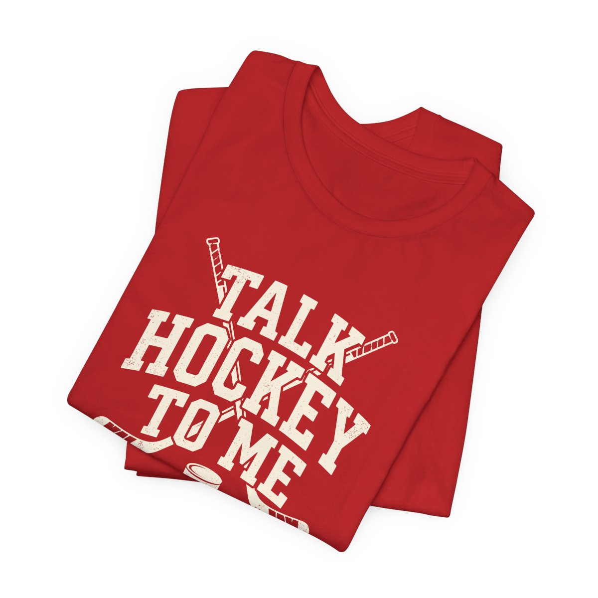 Talk Hockey to Me Tee | Funny Retro Hockey Fan Shirt