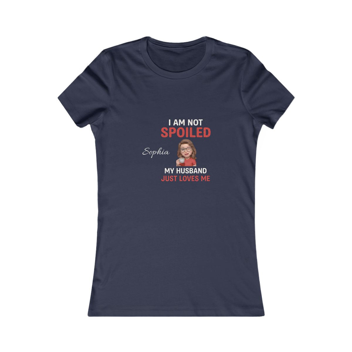 Not Spoiled tee Navy