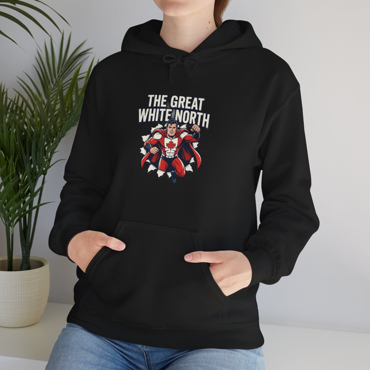 The Great White North Hoodie | Canadian Superhero Pride