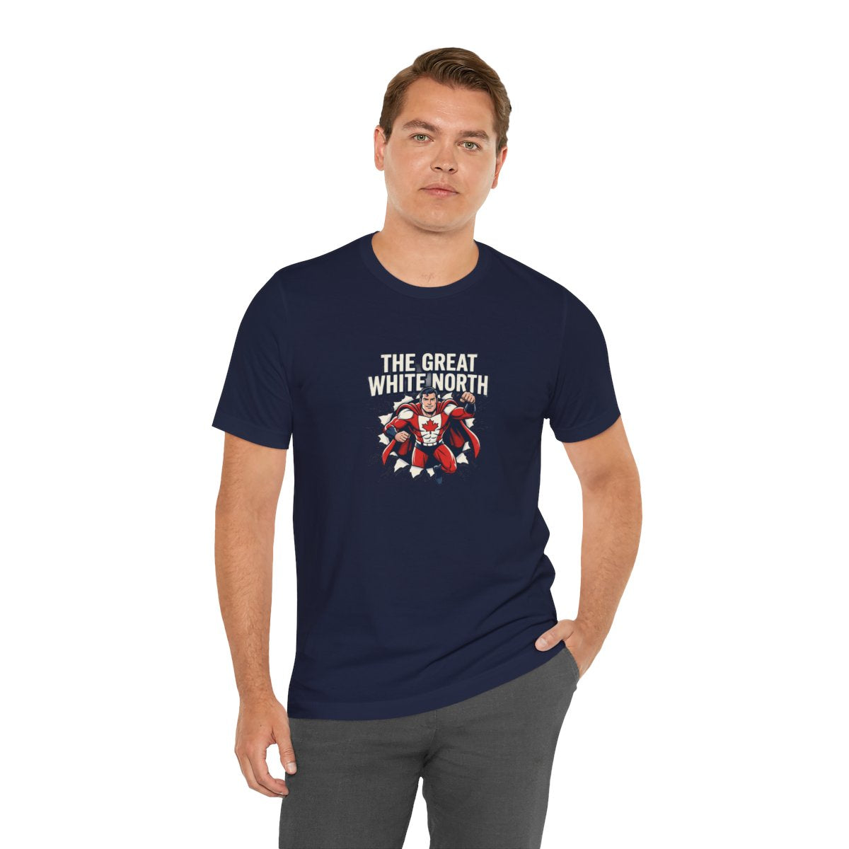 The Great White North Tee | Canadian Superhero, Funny Canada Pride