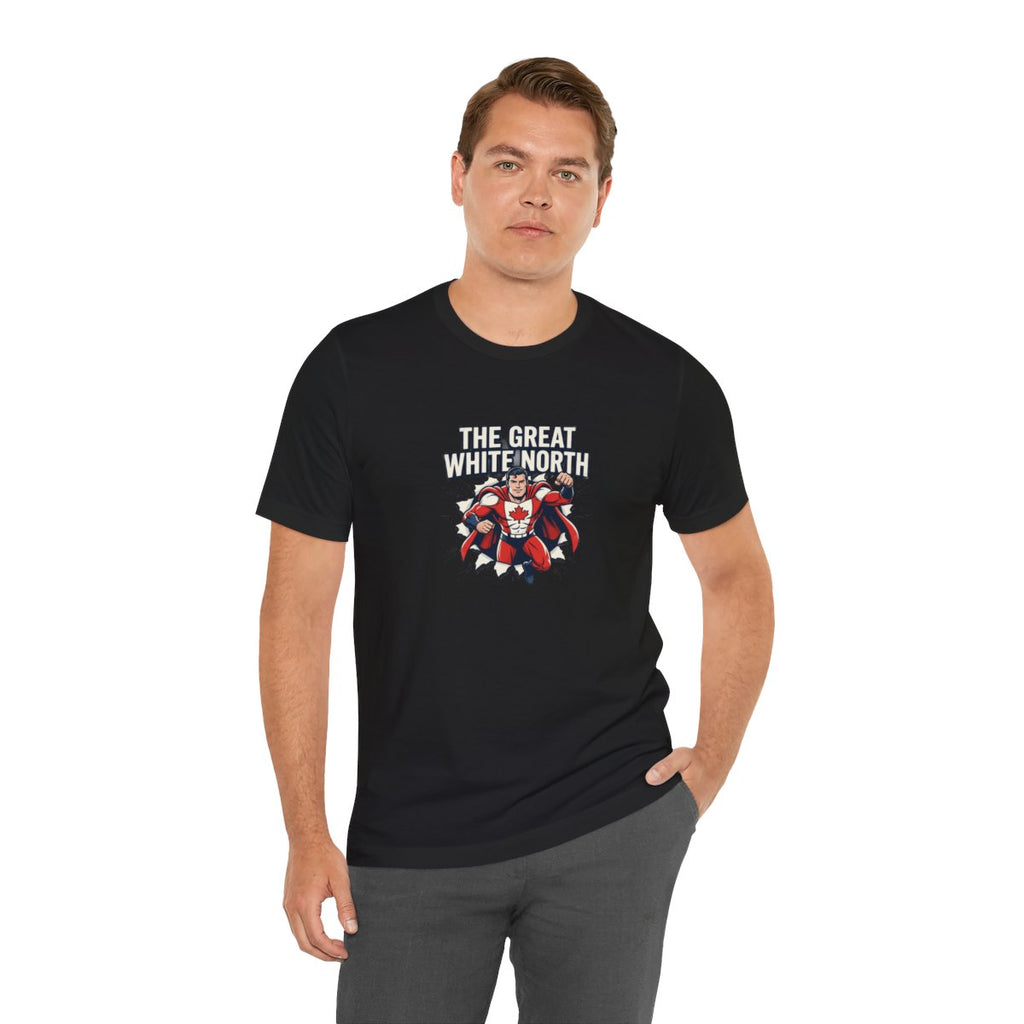 The Great White North Tee | Canadian Superhero, Funny Canada Pride