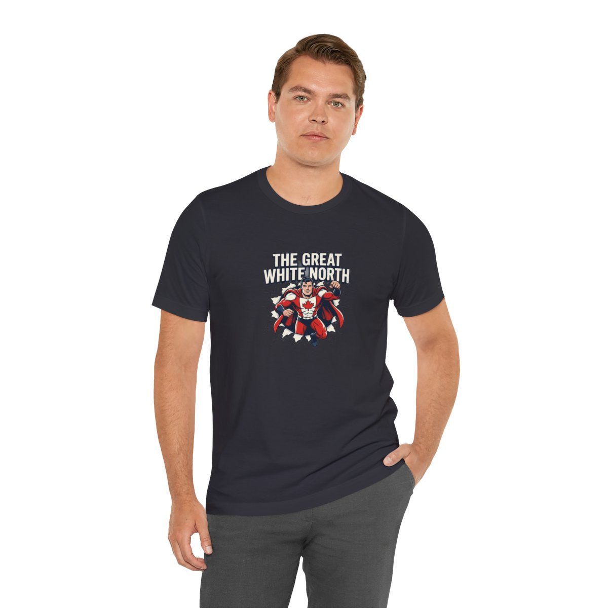 The Great White North Tee | Canadian Superhero, Funny Canada Pride