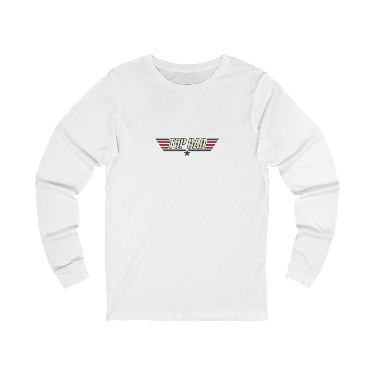 Top Dad Long Sleeve Tee | Funny Aviator Father's Day Gift