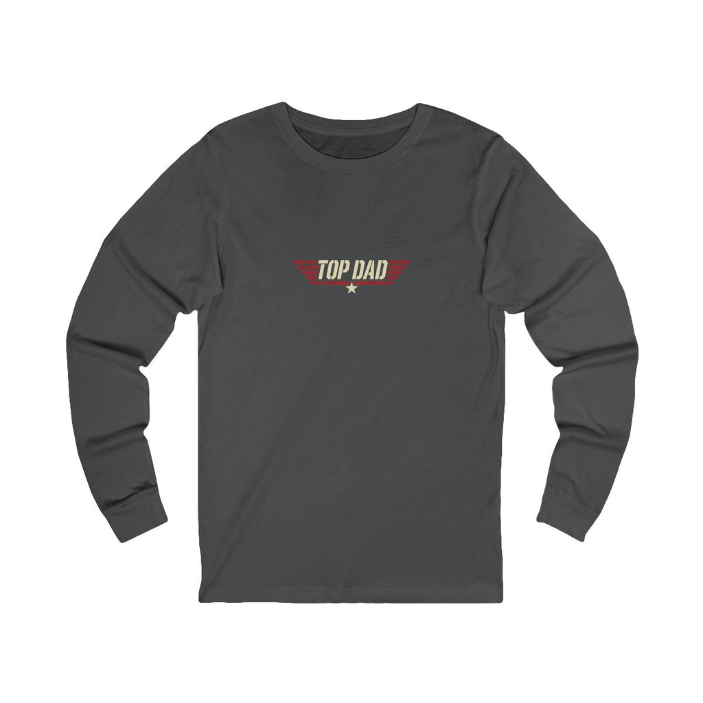 Top Dad Long Sleeve Tee | Funny Aviator Father's Day Gift