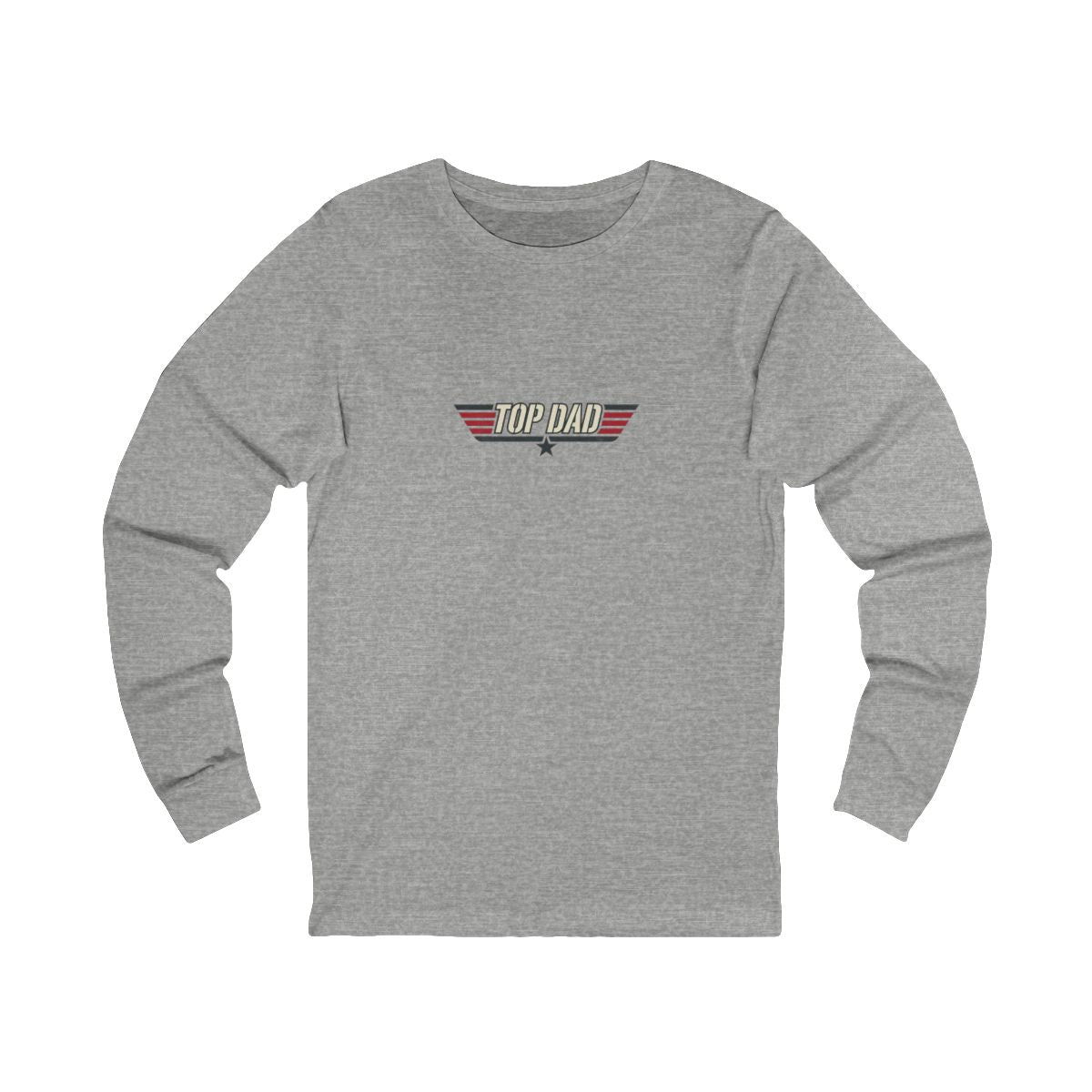 Top Dad Long Sleeve Tee | Funny Aviator Father's Day Gift