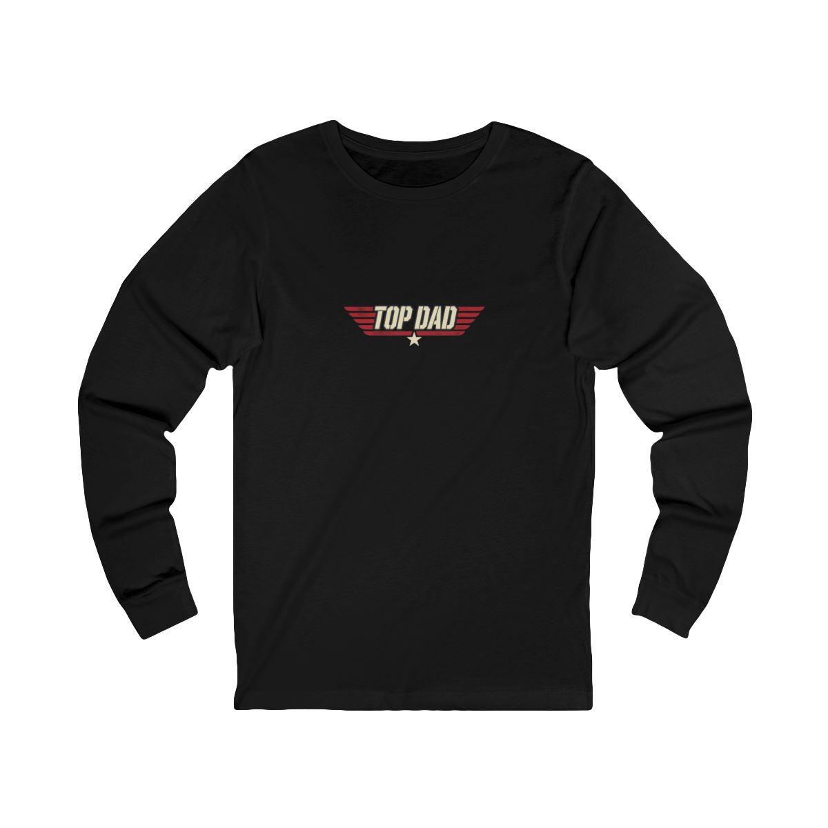Top Dad Long Sleeve Tee | Funny Aviator Father's Day Gift