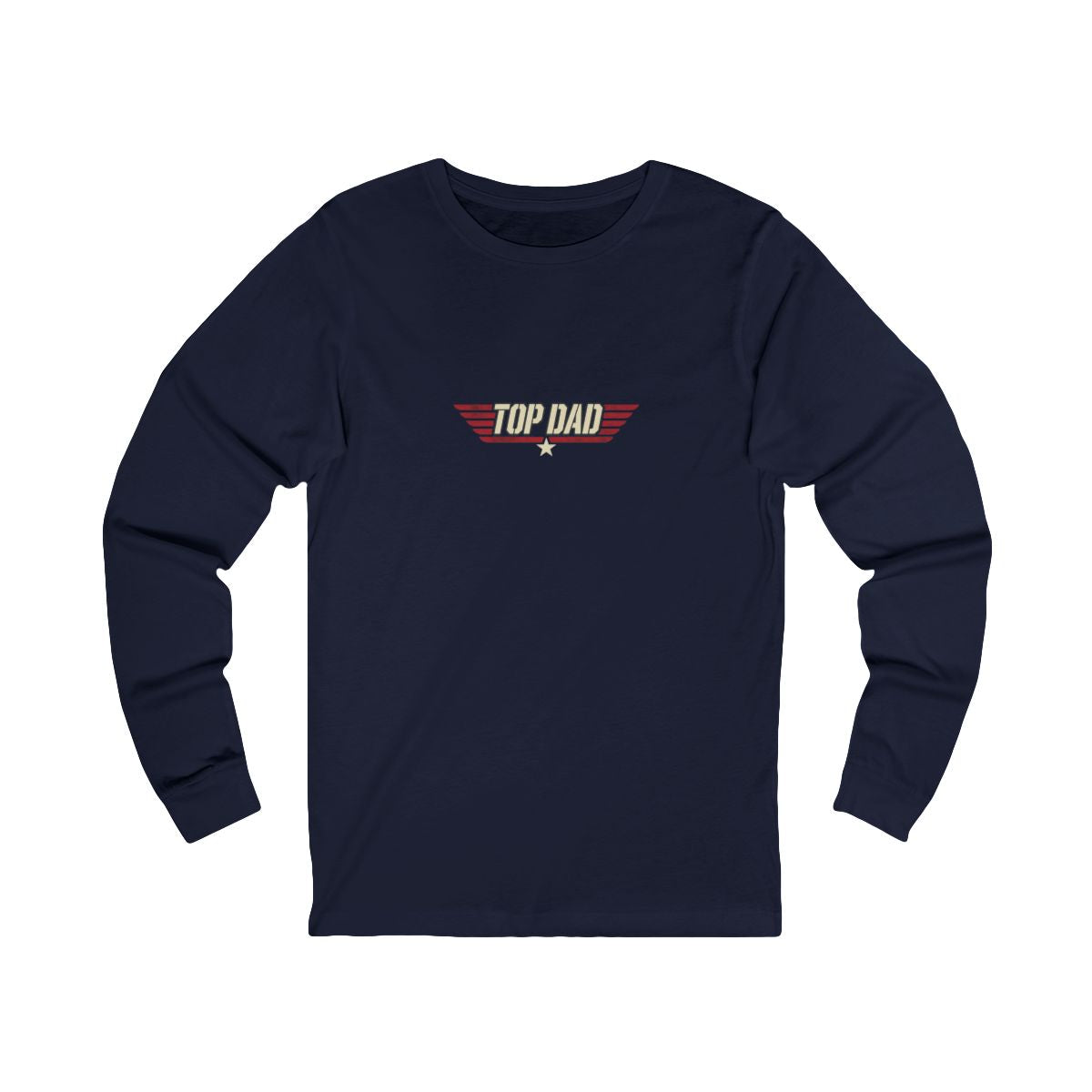 Top Dad Long Sleeve Tee | Funny Aviator Father's Day Gift