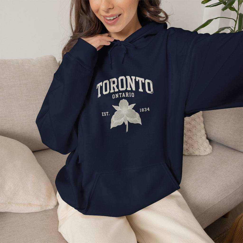 Toronto Ontario Hoodie | Vintage Collegiate, EST 1834