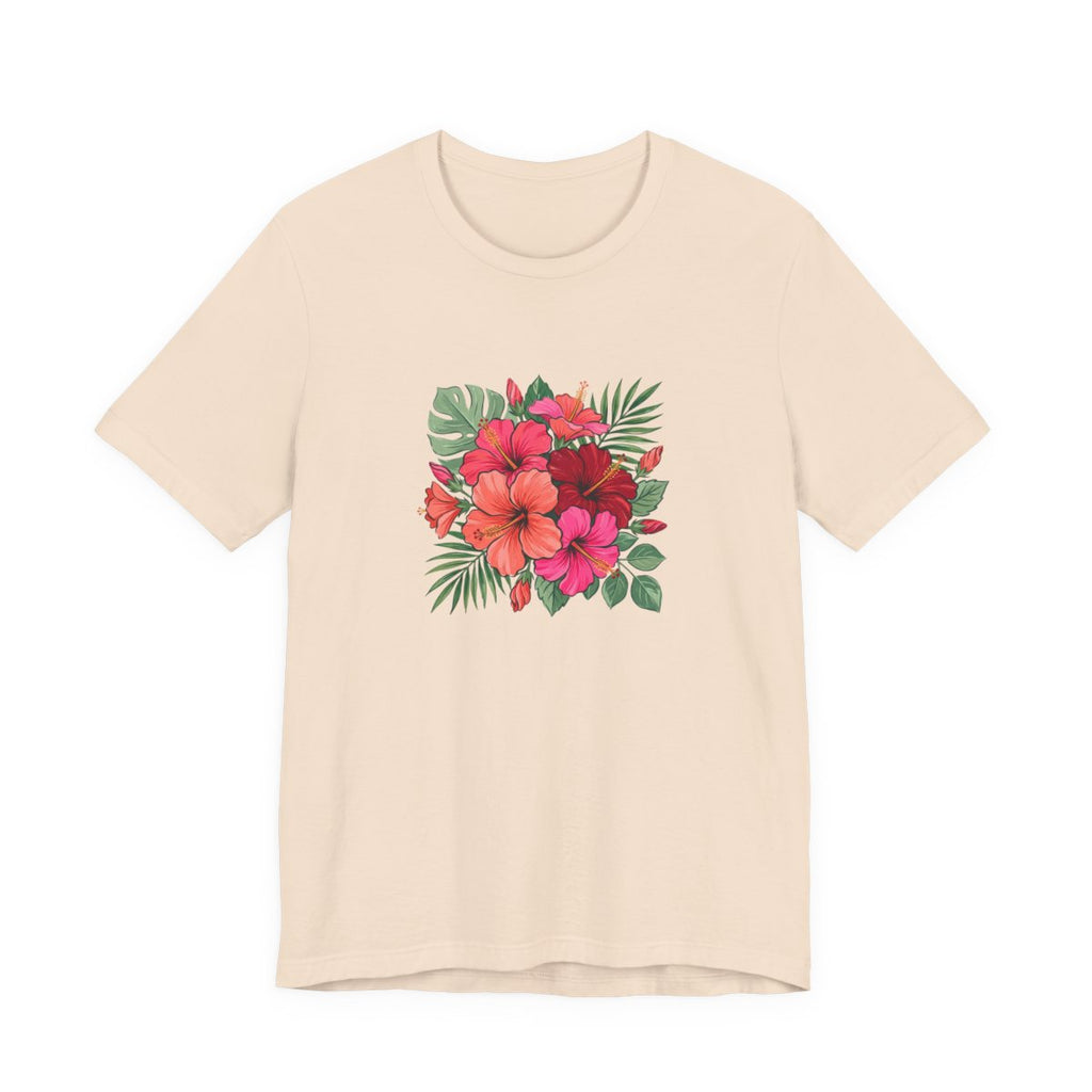 Tropical Hibiscus Tee | Retro Summer Floral