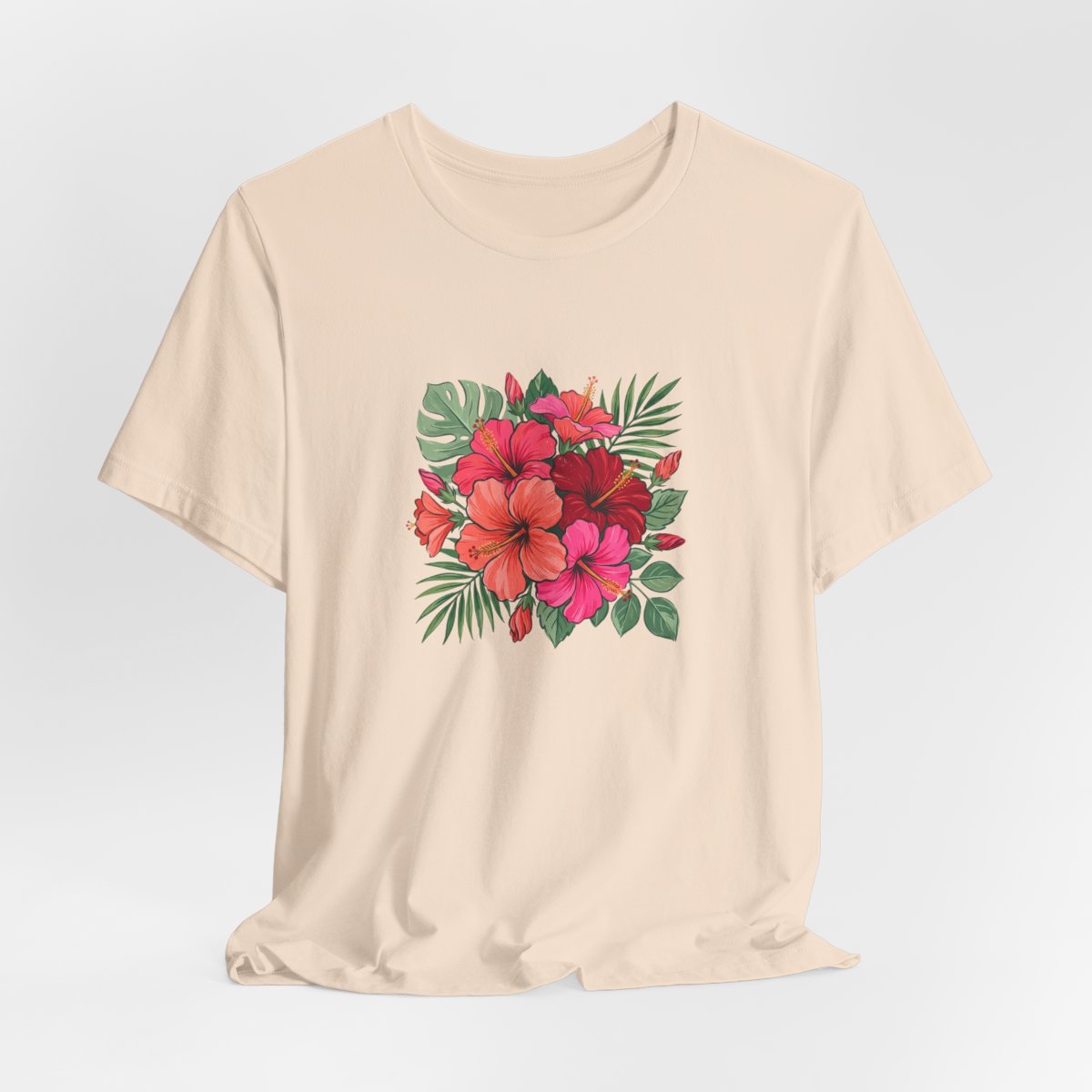 Tropical Hibiscus Tee | Retro Summer Floral