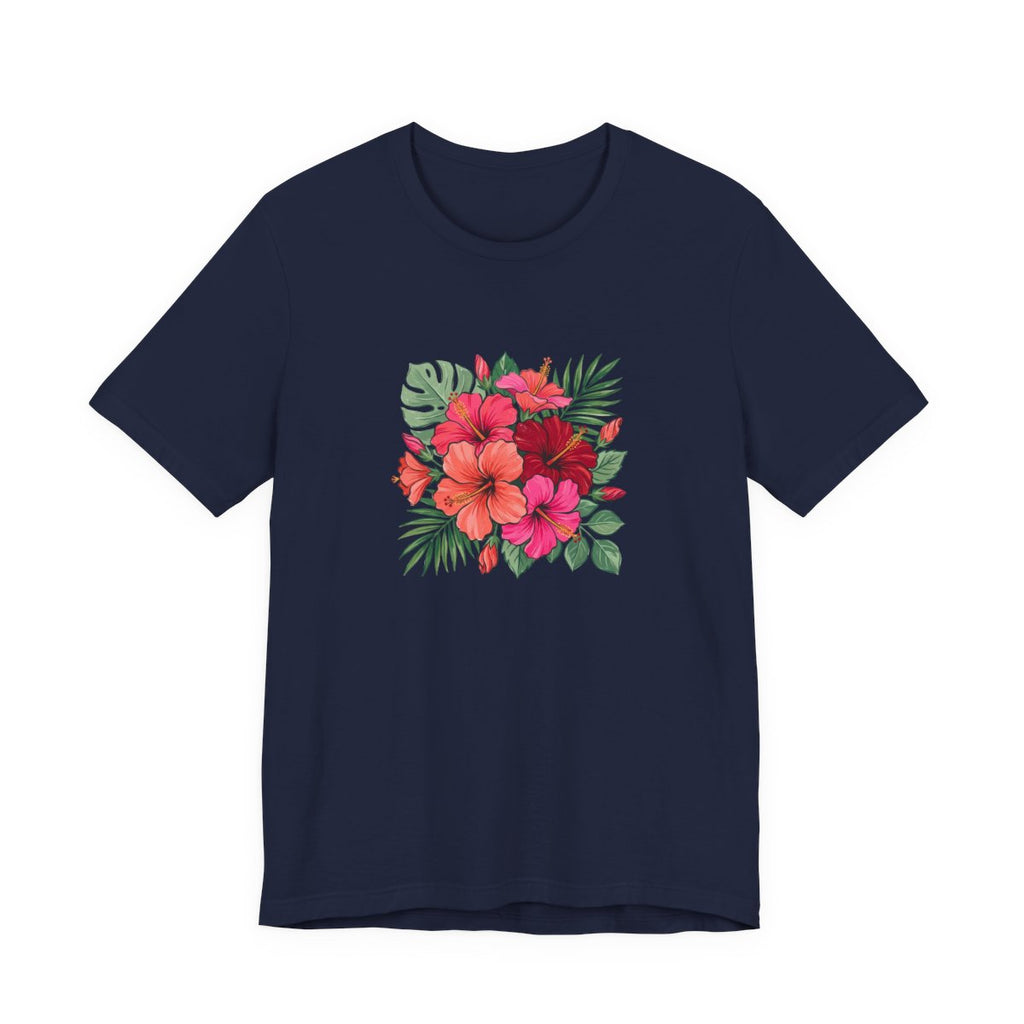 Tropical Hibiscus Tee | Retro Summer Floral