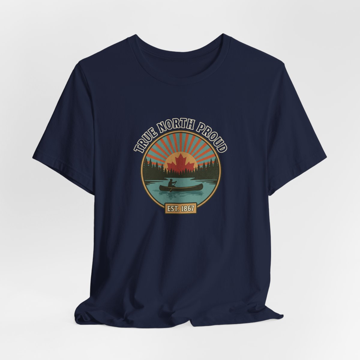 True North Proud Tee | Vintage Canada Day Canoe Badge