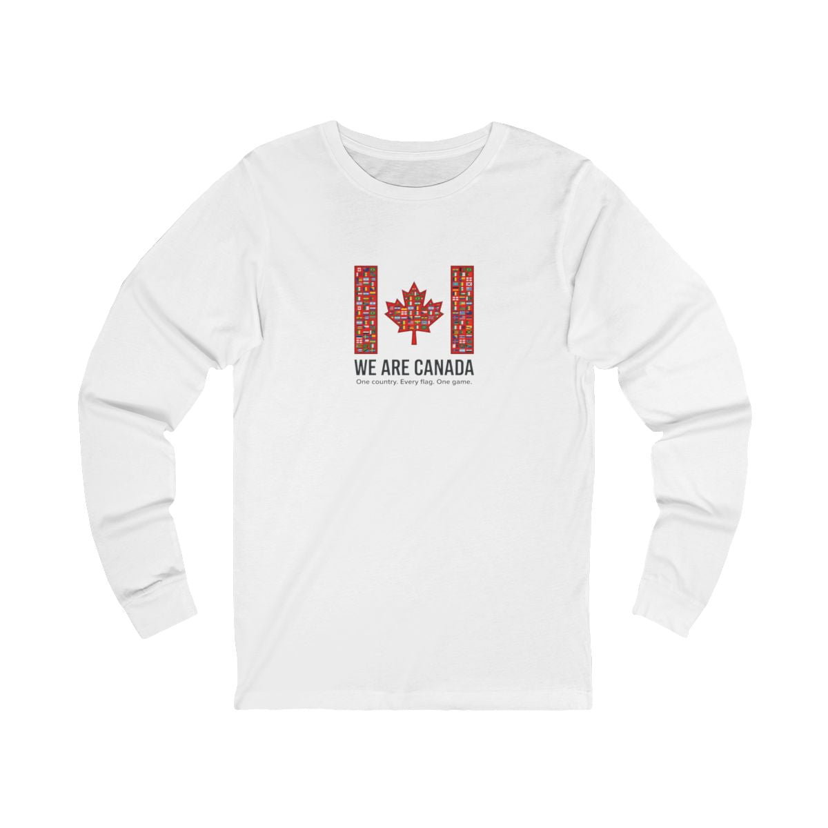 We Are Canada Maple Flag Long Sleeve Tee | Soccer Club, Supporter Sideline
