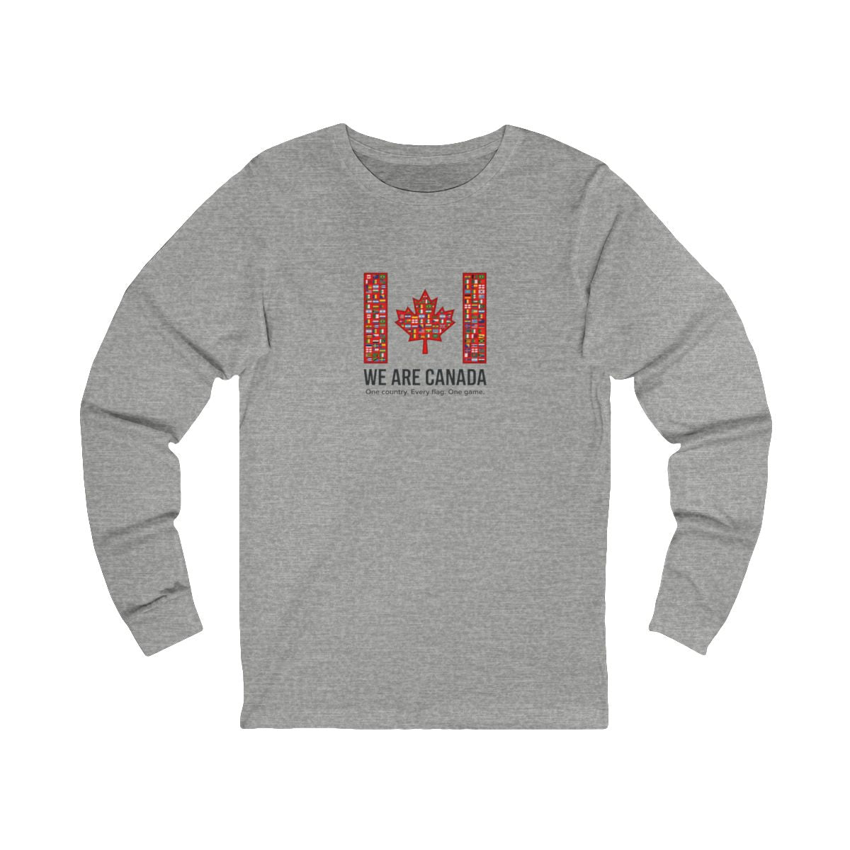 We Are Canada Maple Flag Long Sleeve Tee | Soccer Club, Supporter Sideline