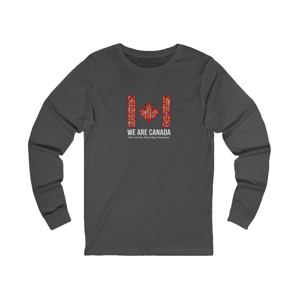 We Are Canada Maple Flag Long Sleeve Tee | Soccer Club, Supporter Sideline